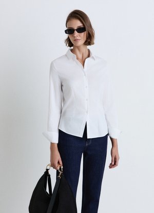 Calliope, CAMICIA TINTA UNITA - Hemdbluse - bianco ottico