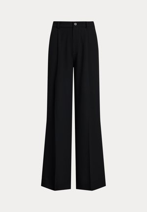 Lauren Ralph Lauren, DOUBLE-FACED GEORGETTE WIDE-LEG PANT - Pantalon classique - black