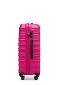 WITTCHEN MEDIUM SUITCASE WITH LUGGAGE TAG FROM ABS - Wheeled suitcase - pink