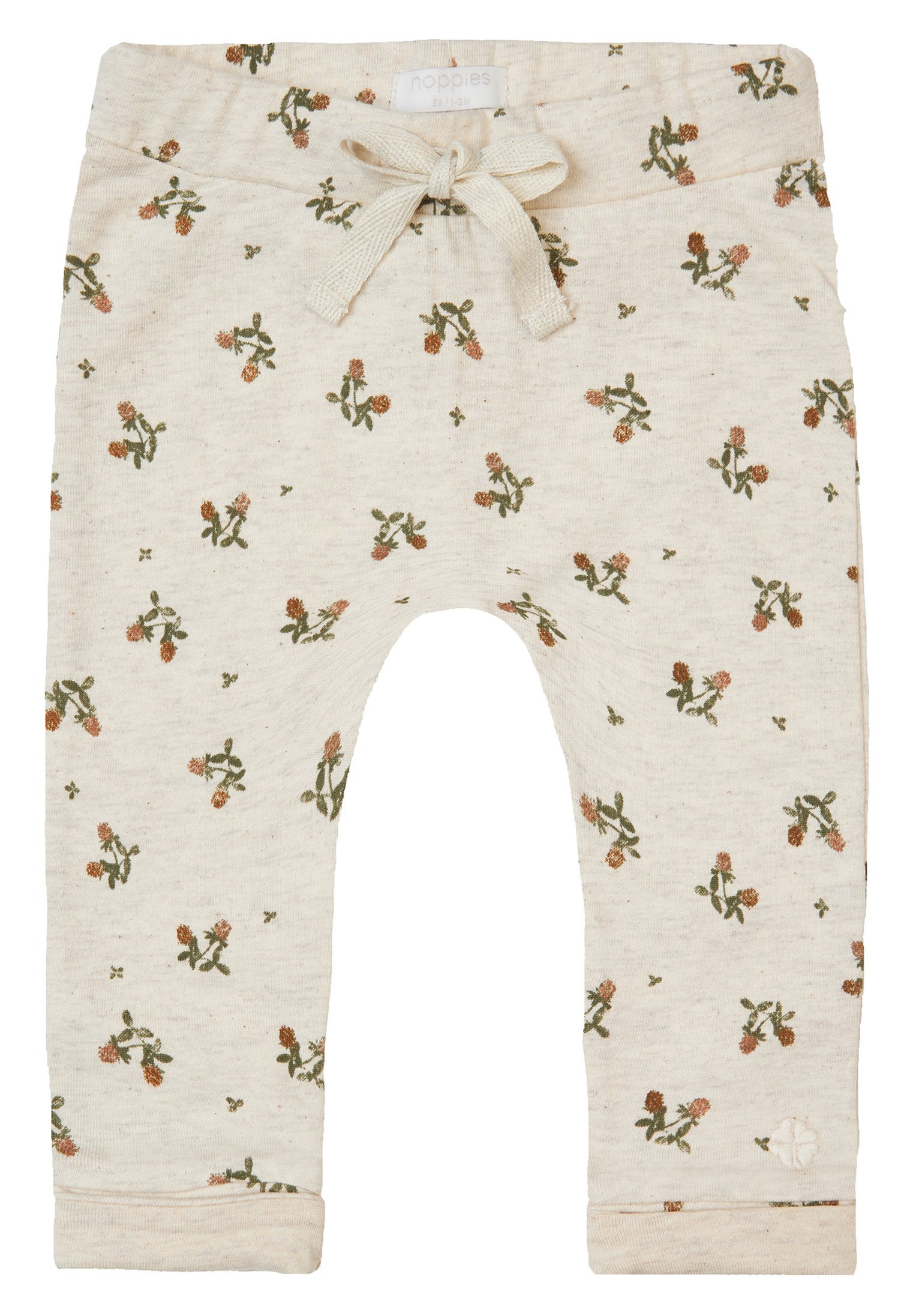 Pantaloni Bimba/Bimbo In Cotone Biologico Noppies - Modello Naura Coste, Colore Oatmeal, Taglia 6 Mesi - 6