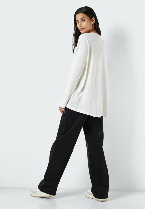 NMMATHILDE O-NECK HIGH LOW  - Long sleeved top - sugar swizzle2