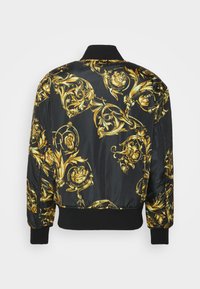 Versace Jeans Couture PRINTED GARLAND - Blusão aviador - black/gold-coloured