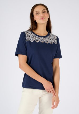 T-shirt imprimé - blanc brodé