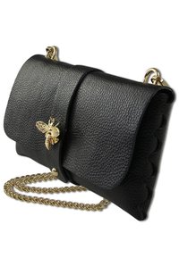 DrachenLeder Clutch - schwarz