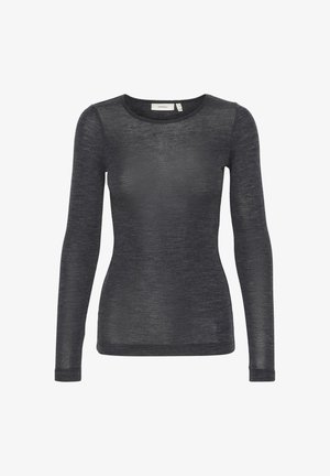 Tumehall pikakäistega, ümar kaelusega särk, millel on pehme ja veidi tekstuuritud kangas. Omab kehakumerat siluetti ja minimaalset brändimist allääres.