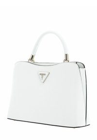Guess GIZELE COMPARTMENT SATCHEL - Borsa a mano - white