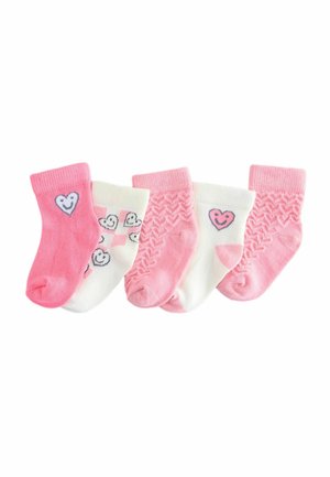 Next 5 PACK - Kojinės - pink face