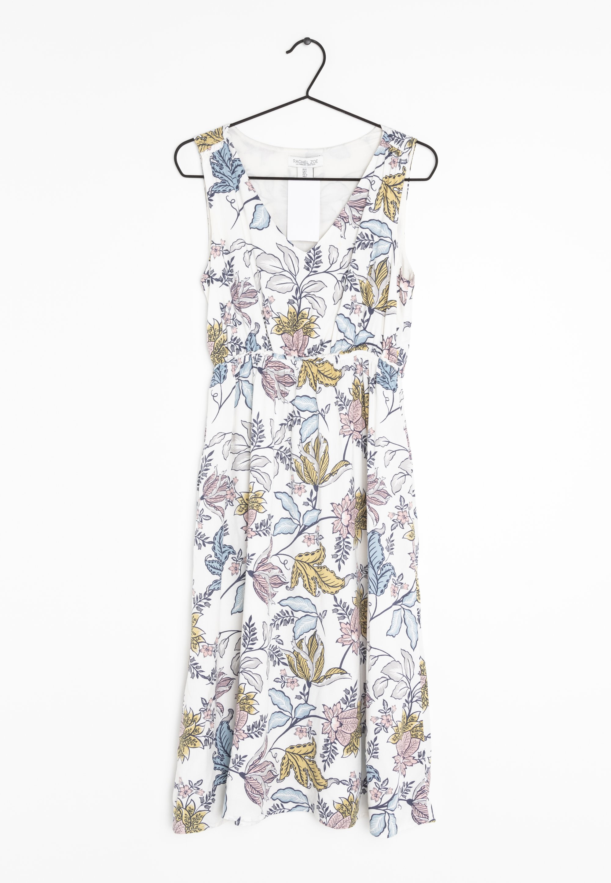 rachel zoe floral maxi dress Back and cream linen blend floral maxi dress. Rachel Zoe. Boho cool comfy