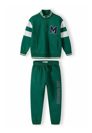 STAND COLLAR AND JOGGERS SET - Tuta - green
