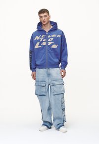 Pegador COREY BOXY JACKET - Sweatjakke - washed retro blue