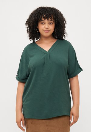 CARMETTA LIFE FOLD UP V NECK  - Tunic - green gables