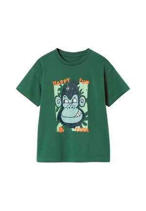 Vertbaudet, Print T-shirt - tannengrün