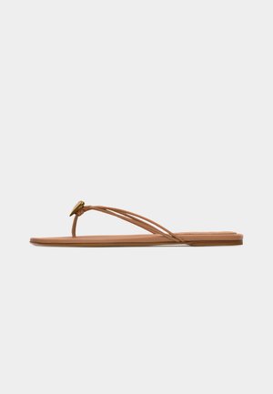 By Malene Birger NATTA HEART - Σανδάλια τύπου T - dark sand