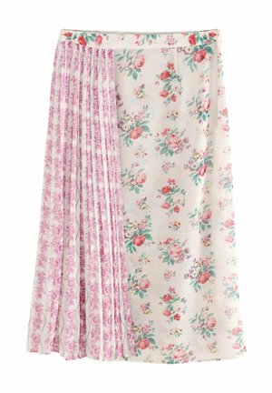 REGULAR FIT - Klostuotas sijonas - ecru icon bunches
