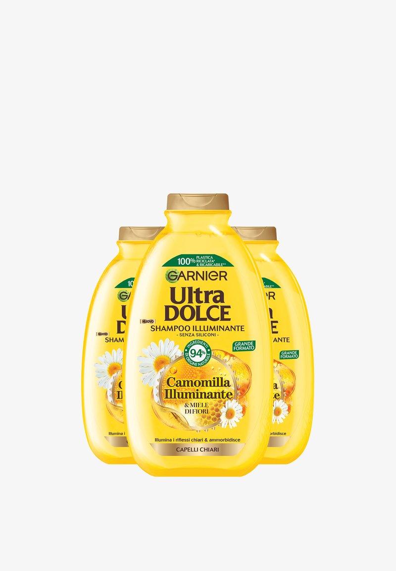 Garnier - SHAMPOO ULTRA DOLCE, SHAMPOO PER CAPELLI CHIARI, CAMOMILLA E MIELE, 400 ML - 3 PACK - Shampoo, Ingrandire