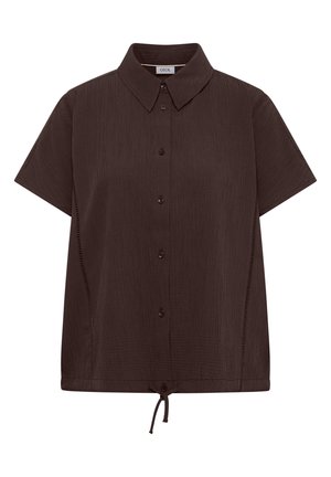 Cecil, DROPPED SHOULDER HEMDBLUSE IN UNIFARBE - Blusa - brown cacao