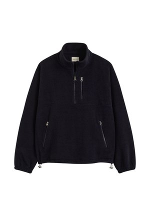 GANT, MICRO HALF-ZIP FLEECE - Φλις πουλόβερ - evening blue