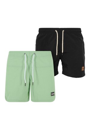 BLOCK  - Badeshorts - vintagegreen black