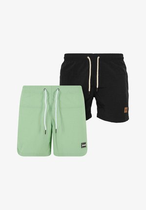 BLOCK - Plaukimo šortai - vintagegreen black