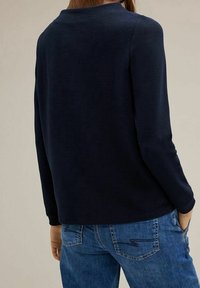 Street One Stickad tröja - dark blue