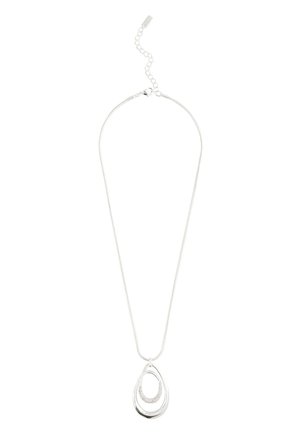 Next, SWIRL OVAL PAVE - REGULAR FIT - Necklace - silver tone