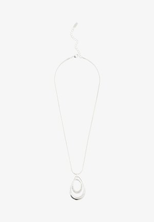 Next, SWIRL OVAL PAVE - REGULAR FIT - Necklace - silver tone