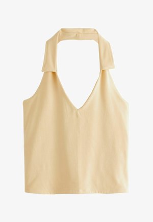 Next, REGULAR FIT - COLLAR HALTER NECK TOP . - Poloshirt - yellow