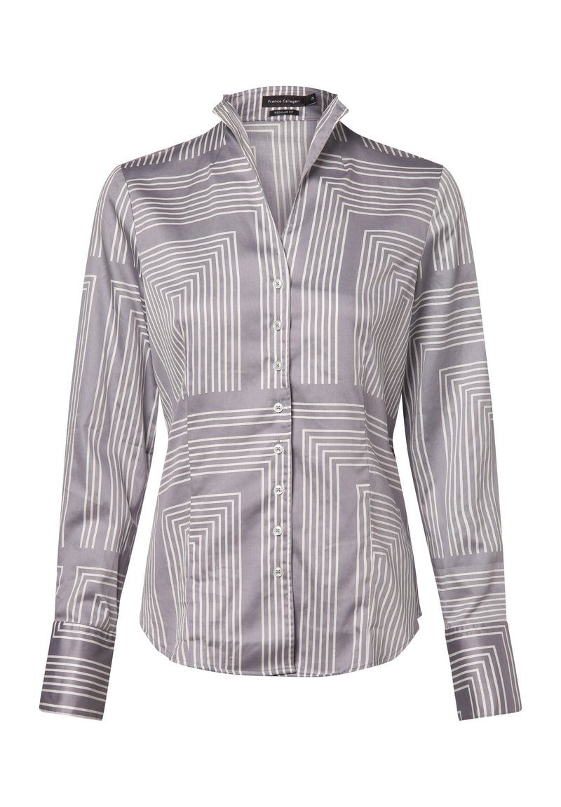 Franco Callegari Camicia - hellgrau weiß