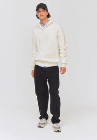 BZB COL MONTANT ZIPPÉ - Pullover - blanc