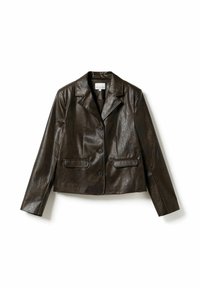 LAURICA - Imiteret læderjakke - worn brown