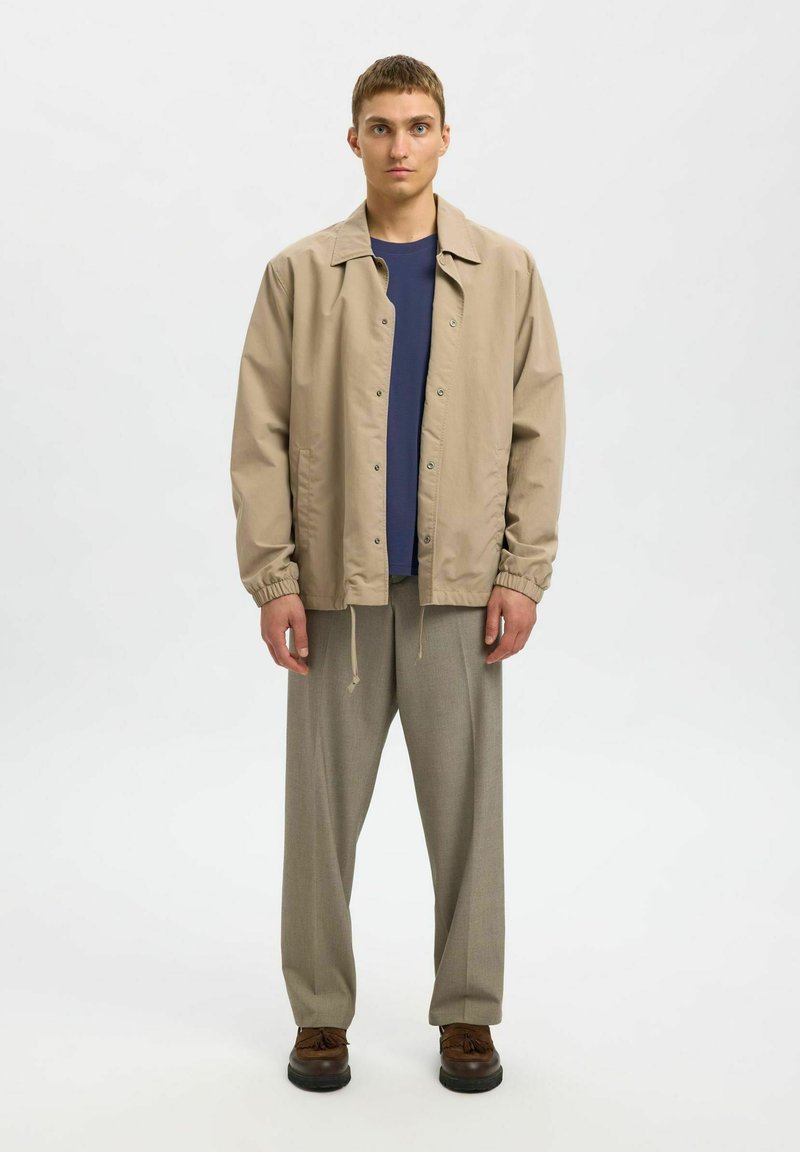 Selected T-shirt basic blauw