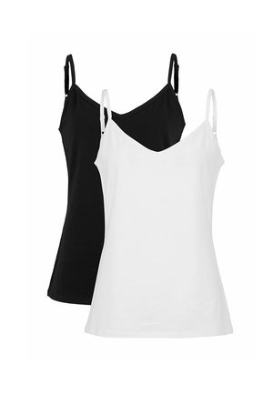 TANK IN SOFT ORGANIC  - Top - black white
