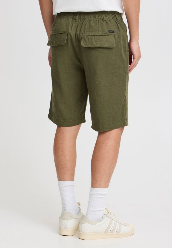 BHSHORTS LINEN MIX - Shorts - forest night2