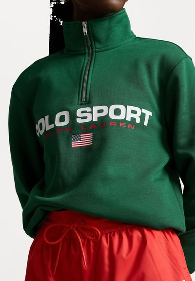 Polo Ralph Lauren POLO SPORT FLEECE SWEATSHIRT  - Bluză de molton - tennis green