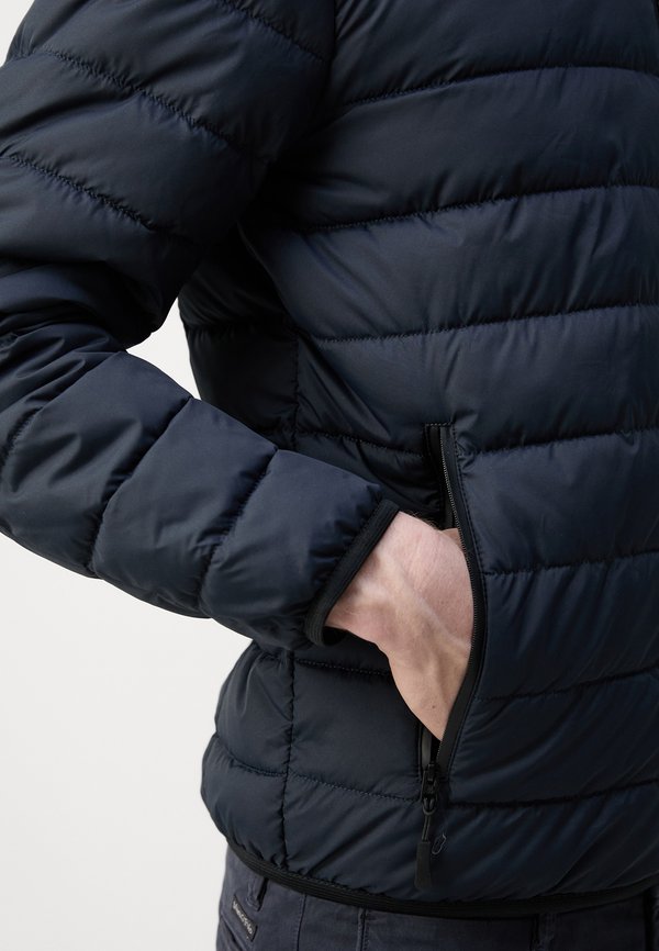 JACKET REGULAR FIT REPREVE STAND UP COLLAR 2WAY VISLON - Light jacket - dark night3