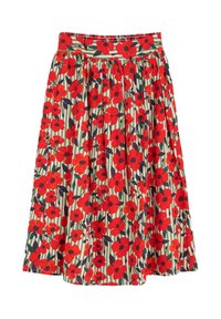 Krilo A-kroja - red stripey floral moss