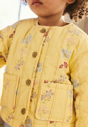 Next, REGULAR FIT - PRINTED QUILTED  - Overgangsjakke - yellow