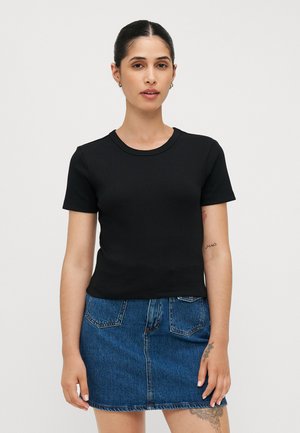 ONLVAL LIFE O NECK - T-shirts - black