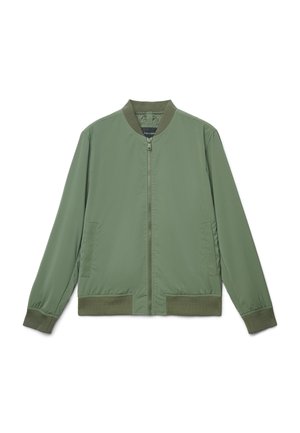 CAPOSPALLA TINTA UNITA - Bomberjacke - verde militare