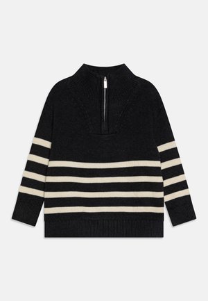 SWEATER HALF ZIP UNISEX - Stickad tröja - dark grey