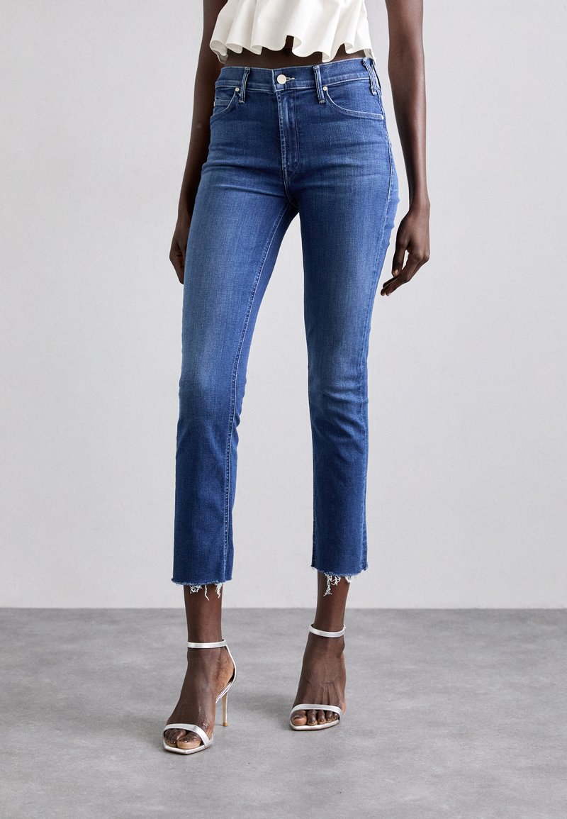 Mother THE MID RISE DAZZLER ANKLE FRAY - Jeans Skinny - blue denim