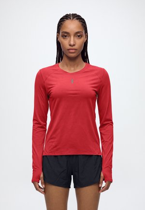 HOKA, EVERYRUN LONG SLEEVE - Блуза с дълги ръкави - red agate