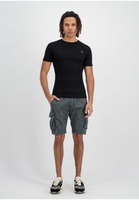 Alpha Industries X FIT  - Jednoduché tričko - black