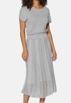 Gebreide jurk - mottled grey