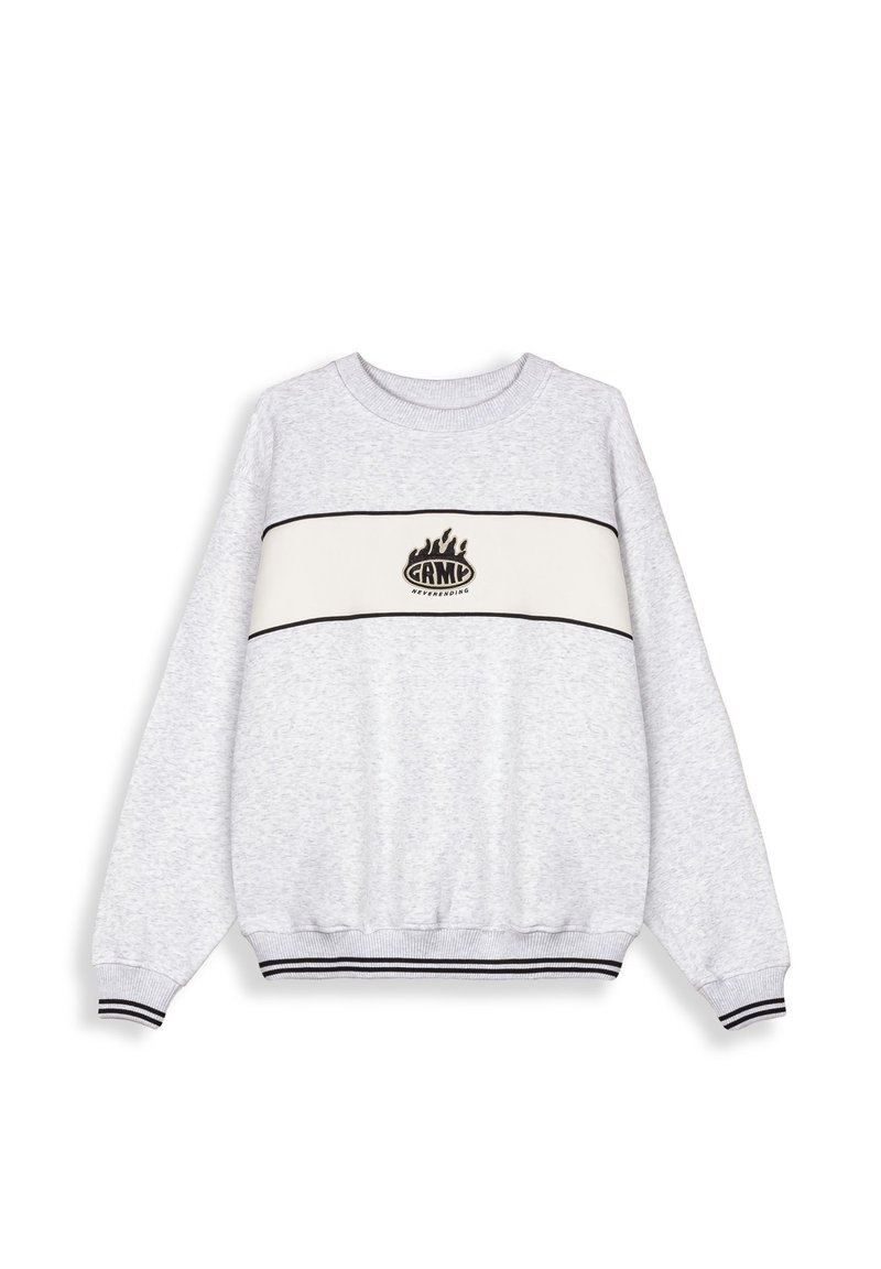 Grimey SUDADERA SCRATCHING MEMORIES - Sweatshirt - sport grey/grau ...