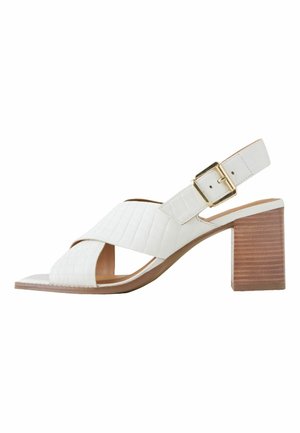 Next, REGULAR FIT - FOREVER COMFORT® CROSS OVER BLOCK HEELS . - Sandals - bone