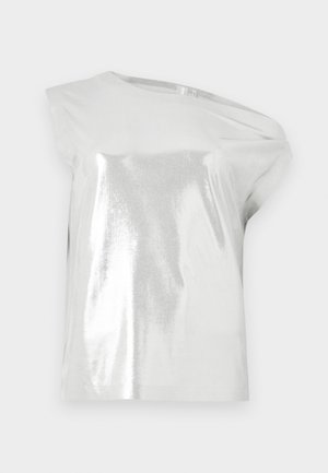 DROP SHOULDER - Débardeur - silver-coloured