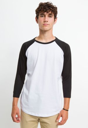 CONTRAST RAGLAN SLEEVE 3/4 Urban Classics white/black/weiß Langarmshirt - -