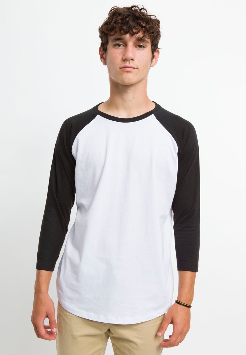 Henry Tiger CLASSIC 3/4 SLEEVE RAGLAN - Långärmad tröja - white /black