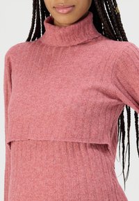 MAMALICIOUS MLSUNIVA JUNE MIDI DRESS  - Pulóverruha - mesa rose melange
